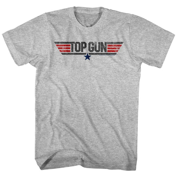 Top Gun-Logo-Gray Heather Adult S/S Tshirt - Coastline Mall