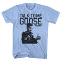 Top Gun-Talk To Me-Light Blue Heather Adult S/S Tshirt - Coastline Mall