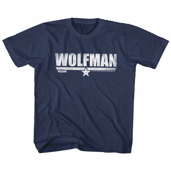 Top Gun-Wolfman-Navy Toddler-Youth S/S Tshirt - Coastline Mall