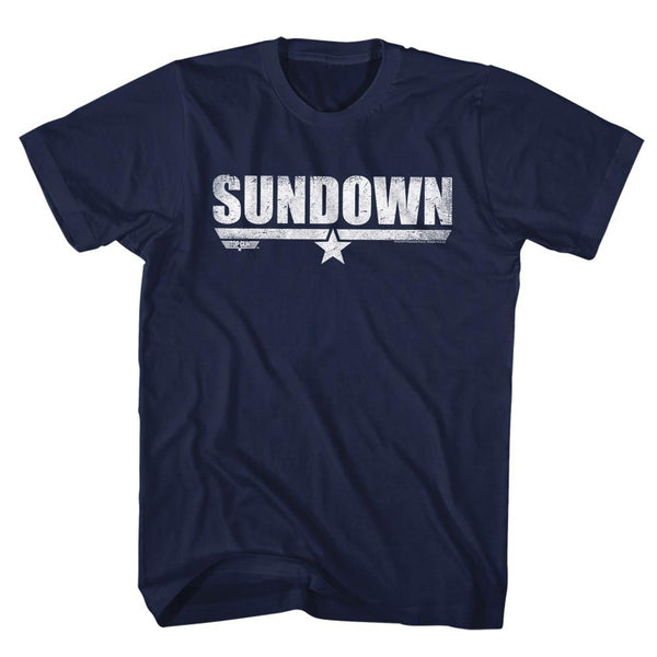 Top Gun-Sundown-Navy Adult S/S Tshirt - Coastline Mall