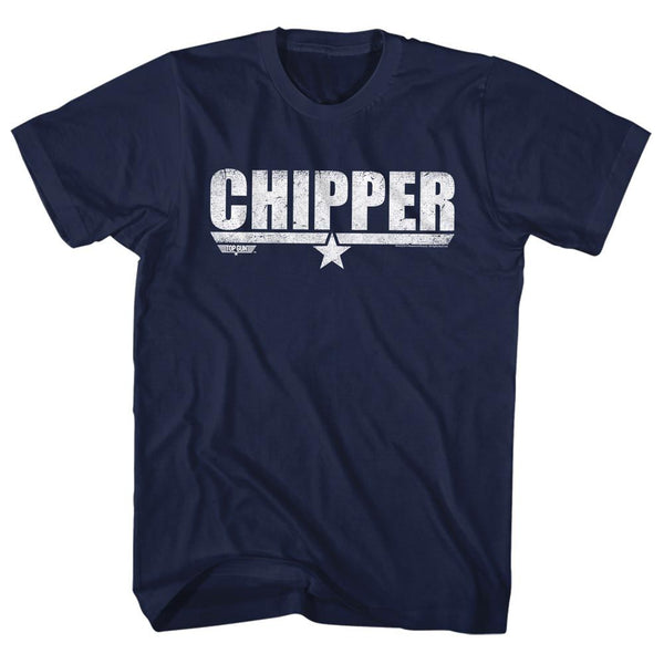 Top Gun-Chipper-Navy Adult S/S Tshirt - Coastline Mall