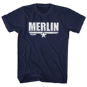 Top Gun-Merlin-Navy Adult S/S Tshirt - Coastline Mall