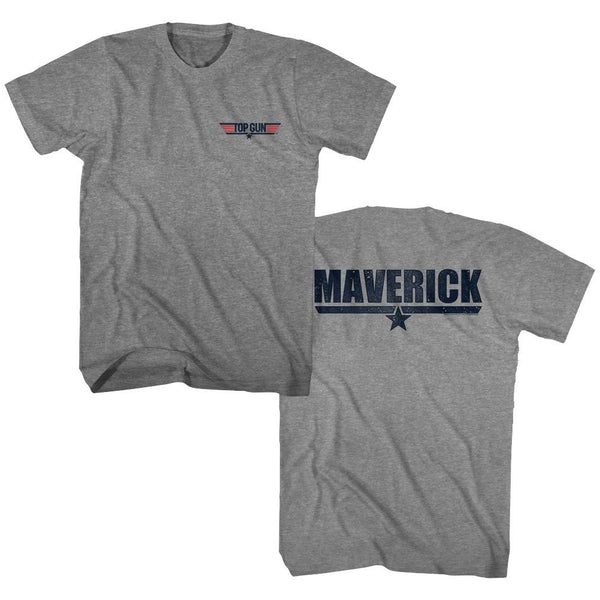 Top Gun-Maverick-Graphite Heather Adult S/S Front-Back Print Tshirt - Coastline Mall