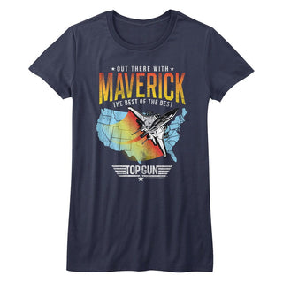 Top Gun-Maverick Dive-Navy Ladies S/S Tshirt - Coastline Mall