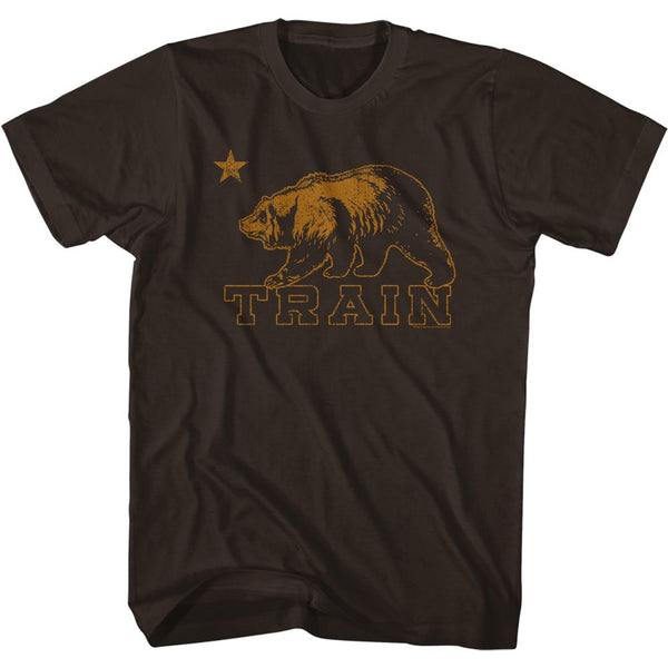 Train-Bear-Dark Chocolate Adult S/S Tshirt - Coastline Mall