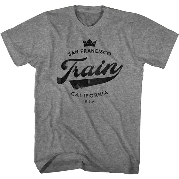 Train-Crown-Graphite Heather Adult S/S Tshirt - Coastline Mall