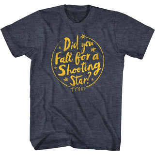 Train-Drops Of Jupiter Lyrics-Navy Heather Adult S/S Tshirt - Coastline Mall