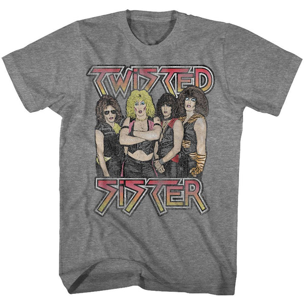 Twisted Sister-Twisted Sister-Graphite Heather Adult S/S Tshirt - Coastline Mall