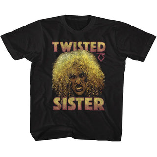 Twisted Sister-Dee-Black Toddler-Youth S/S Tshirt - Coastline Mall