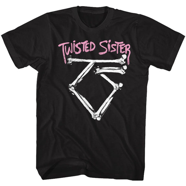 Twisted Sister - Bone Logo | Black S/S Adult T-Shirt - Coastline Mall
