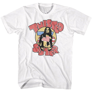 Twisted Sister-Twisted '76-White Adult S/S Tshirt - Coastline Mall