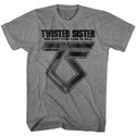 Twisted Sister-Can't Stop Rock'N'Roll-Graphite Heather Adult S/S Tshirt - Coastline Mall
