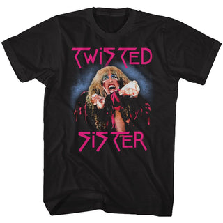 Twisted Sister-Twisted Dee-Black Adult S/S Tshirt - Coastline Mall