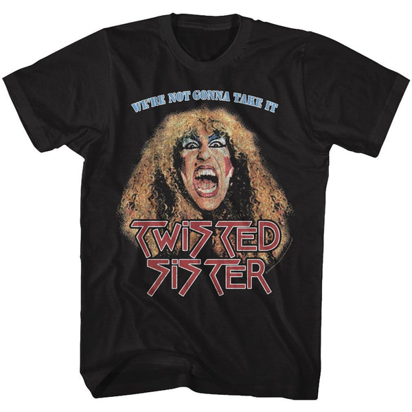 Twisted Sister-Not Gonna Take It-Black Adult S/S Tshirt - Coastline Mall
