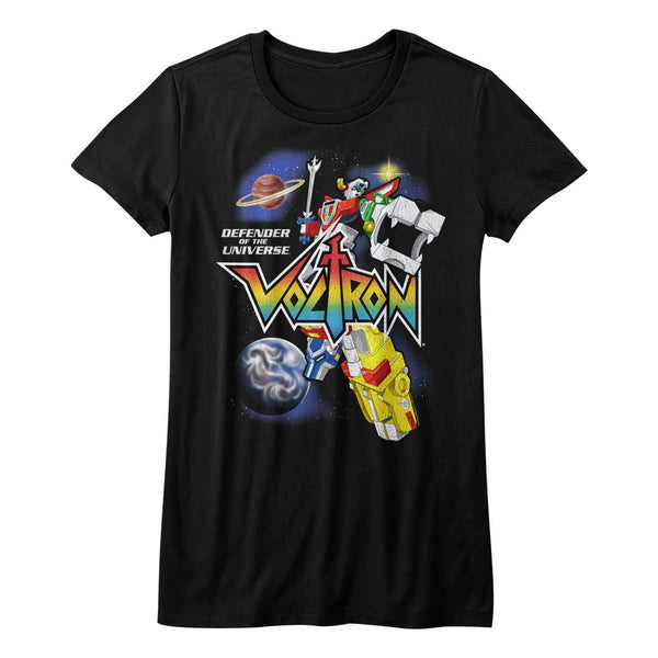 Voltron-Voltroninspace-Black Ladies S/S Tshirt - Coastline Mall