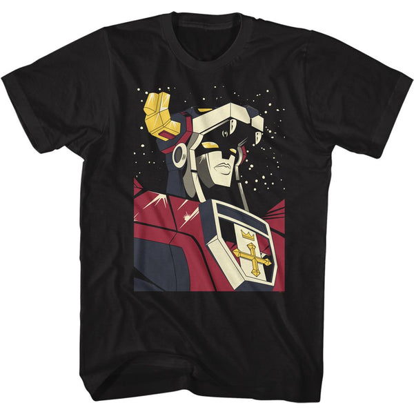 Voltron-Voltroninspace-Black Adult S/S Tshirt - Coastline Mall