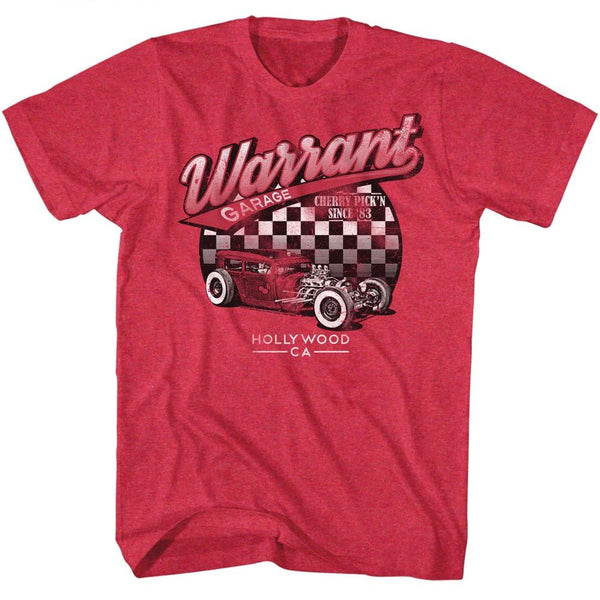 Warrant-Warrant Garage-Cherry Heather Adult S/S Tshirt - Coastline Mall