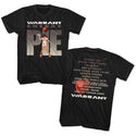 Warrant-Cherry Pie Album-Black Adult S/S Front-Back Print Tshirt - Coastline Mall