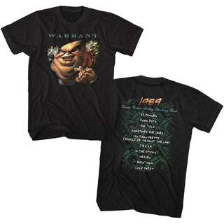 Warrant-Drfsr-Black Adult S/S Front-Back Print Tshirt - Coastline Mall