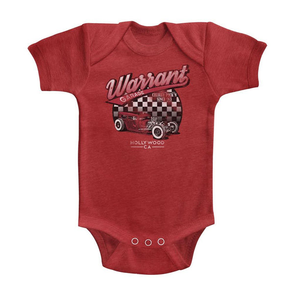 Warrant-Warrant Garage-Vintage Red Infant S/S Heather Bodysuit - Coastline Mall