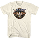 Weezer Eagle Logo Natural Adult Short Sleeve T-Shirt tee - Coastline Mall