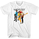 Weezer The Band Logo White Adult Short Sleeve T-Shirt tee - Coastline Mall