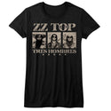 ZZ Top - ZZ Top Logo Black Ladies Bella Short Sleeve T-Shirt tee - Coastline Mall