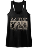 ZZ Top - ZZ Top Logo Black Ladies Racerback Tank Top T-Shirt tee - Coastline Mall