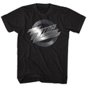ZZ Top-Metal Logo-Black Adult S/S Tshirt - Coastline Mall