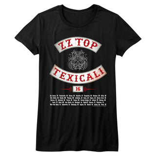 ZZ Top-Texicali-Black Ladies S/S Tshirt - Coastline Mall