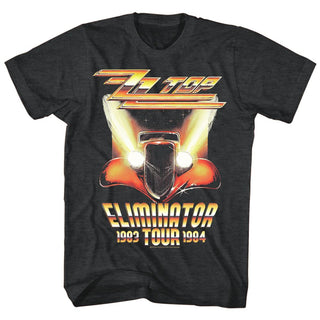 ZZ Top-Eliminator Tour-Black Heather Adult S/S Tshirt - Coastline Mall