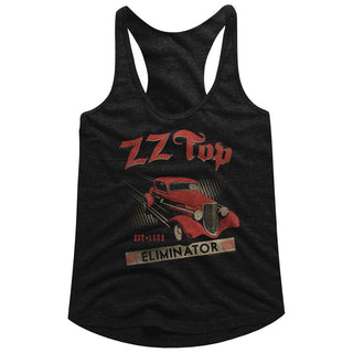 ZZ Top-Est 1969-Black Ladies Racerback - Coastline Mall