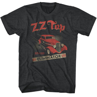 ZZ Top-Est 1969-Black Heather Adult S/S Tshirt - Coastline Mall