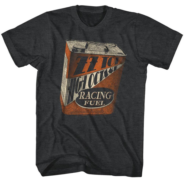 ZZ Top-Racing Fuel-Black Heather Adult S/S Tshirt - Coastline Mall