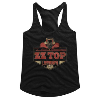 ZZ Top-Lowdown-Black Ladies Racerback - Coastline Mall