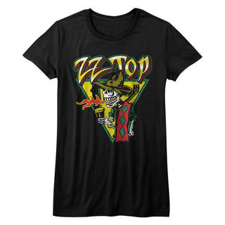 ZZ Top-Dia De Los Mescalera-Black Ladies S/S Tshirt - Coastline Mall