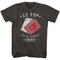 ZZ Top-Cards-Smoke Adult S/S Tshirt - Coastline Mall