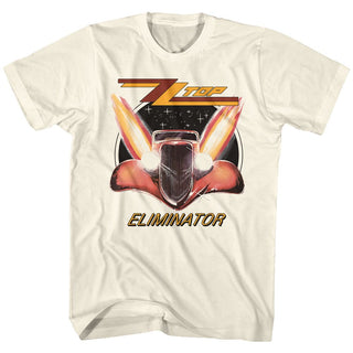 ZZ Top-Eliminator-Natural Adult S/S Tshirt - Coastline Mall