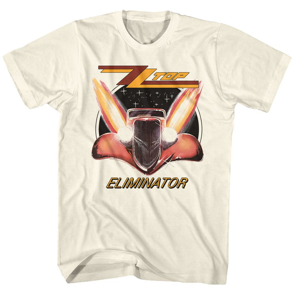 ZZ Top-Eliminator-Natural Adult S/S Tshirt - Coastline Mall