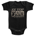 ZZ Top - ZZ Top Logo Black Infant Short Sleeve Onesie Bodysuit - Coastline Mall