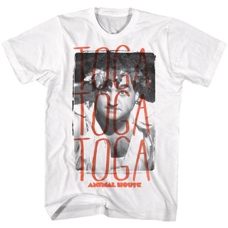 Animal House-Toga toga toga-White Adult S/S Tshirt - Coastline Mall