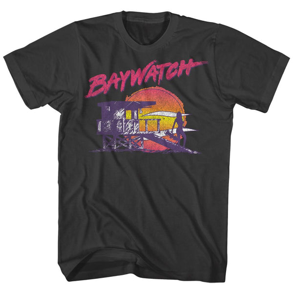 Baywatch-Neonwatch-Smoke Adult S/S Tshirt - Coastline Mall